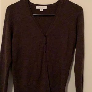 Brown Long Sleeved Cardigan.